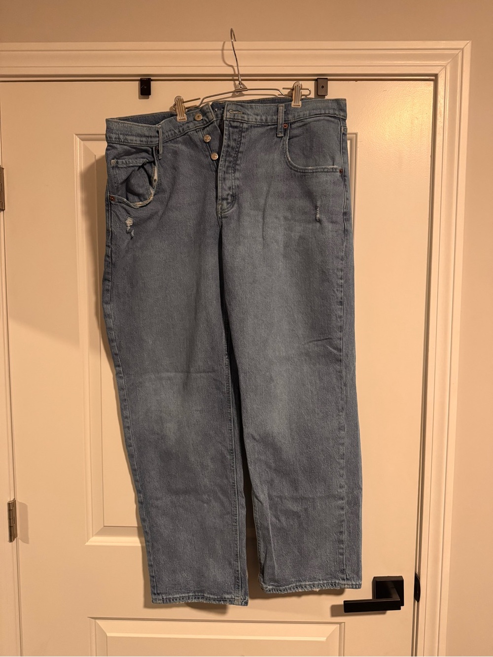 Old Navy Straight-Leg Light Blue Jeans